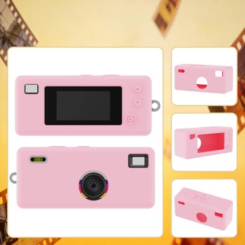 Funda de silicona para cámara Kodak CHARMERA con protector miniatura 4