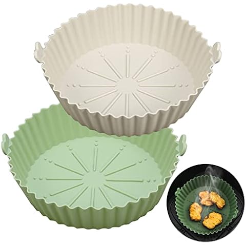 Smilcloud 2 Pcs Reusable Air Fryer Liners Cover