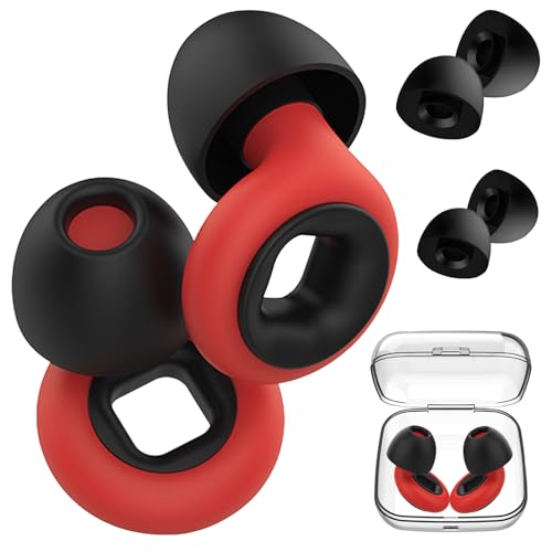 Ear Plugs for Sleep, Reusable Silicone Noise Cancelling Earplugs for Snoring Flights Travel, Earbuds in S/M/L Ear Plugs for Sleep, Reusable Silicone Noise Cancelling Earplugs for Snoring Flights Travel, Earbuds in S/M/L