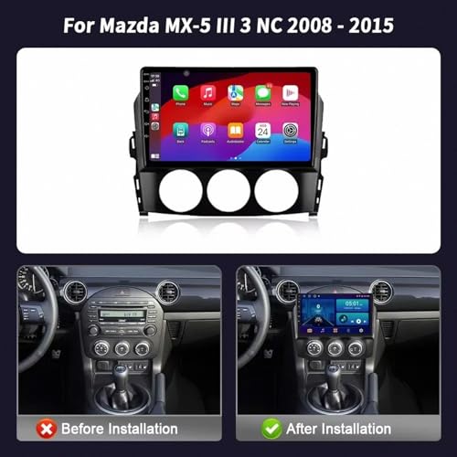 Navegador GPS para Mazda MX-5 NC 2008-2015 con pantalla táctil y mapas de la UE 7
