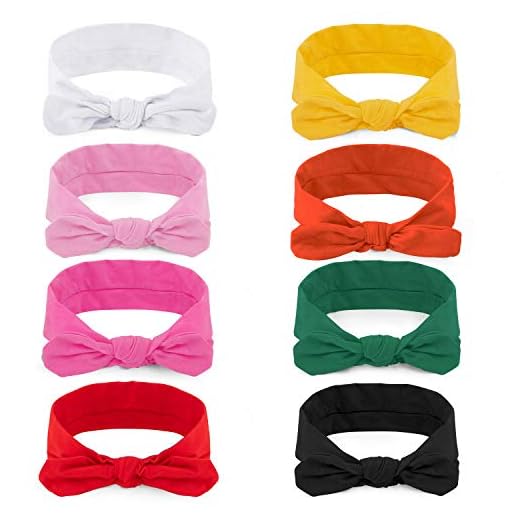 8 Piezas/ Conjunto Cinta De Pelo De Orejas De Gato Venda De Pelo Elástica Para Mujer Pelo Accesorio