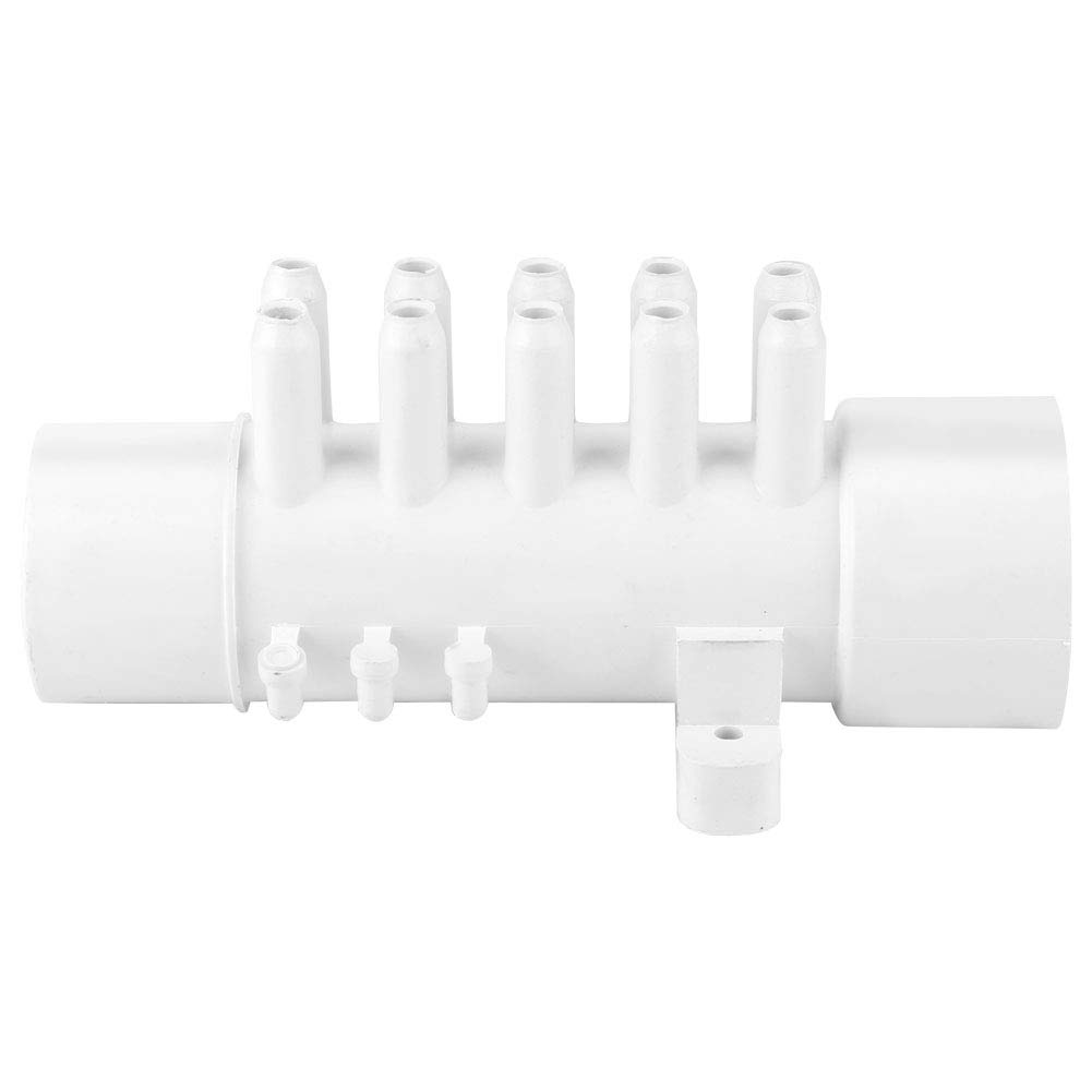 Nunafey Swimming Pool Accessories, High Temperature Spa Manifold PVC Aging 1.5in for Pool Plumbing Manifold for Bathtub Massage