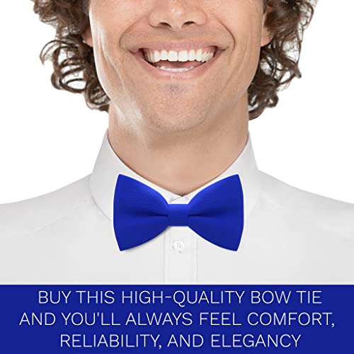 Image of Bow Tie House Mens Bowties Pre-tied Shape Clip on Bowtie Solid Men Formal Wear for kids, baby boys, toddler any age bow ties