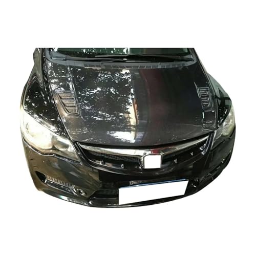 Capó de fibra de carbono Honda Civic FD2 ventilado frontal para motor 6