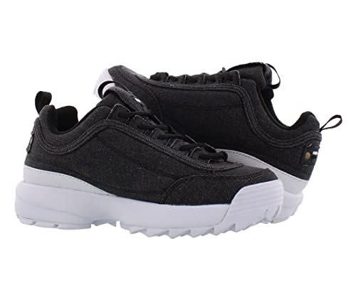 Fila Disruptor Ii Denim Boys Shoes Size 4.5, Color: Charcoal4