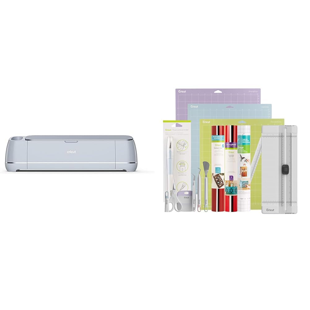 Cricut Maker ™ 3 + Cricut Pacchetto di Materiali Essenziali, varietà