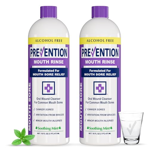Prevention Mouth Sore Rinse, Mint, 16 oz, 2 Pack