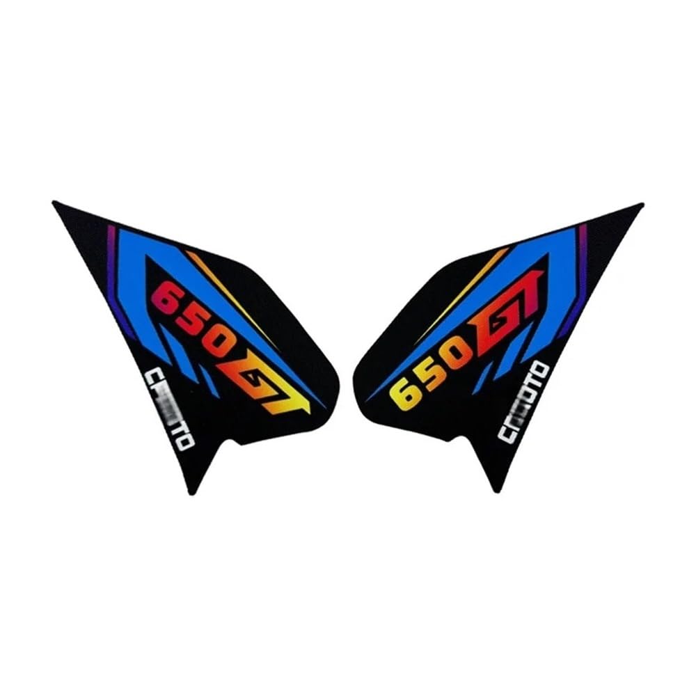 Motorcycle Fuel Tank Protector for CF&Moto 400GT 650GT Motorcycle Tank Decal Knee Sticke(650GT D)