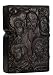 Natural Ebony Black Wood Carved Lighter Outer Casing for Zippo Insert Kit(5 Great General)