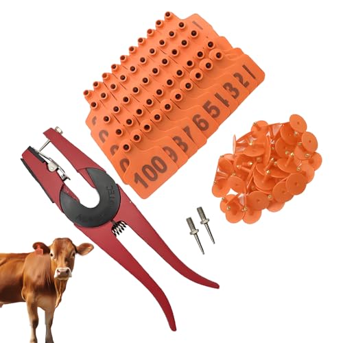 Boucles d'identification et étiquettes pour animaux de ferme 001-100