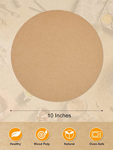 Smartake 200 Pcs Unbleached Parchment Paper Baking Sheets Round, 10 Inches Non-Stick Precut Baking Parchment, Perfect For Baking Grilling Air Fryer Steaming Bread Cup Cake Cookie And More #TOP1