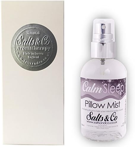 Chamomile, Valerian & Lavender Pillow Mist Spray - Calm Sleep - Aromatherapy by Salts & Co - 100ml