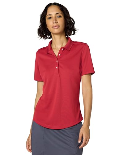 Callaway Women's Short Sleeve Opti-Dri Stretch Core Performance Golf Polo Shirt, Moisture-Wicking (Available in Plus), Chili Pepper, Large - image 1