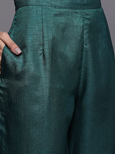 Image of INDO ERA Women's Polyester Solid Straight Kurta with Pant Set (IEIEI9116)