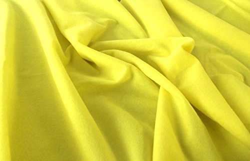 Faux daim suédine jaune 100% polyester au toucher velours de qualité