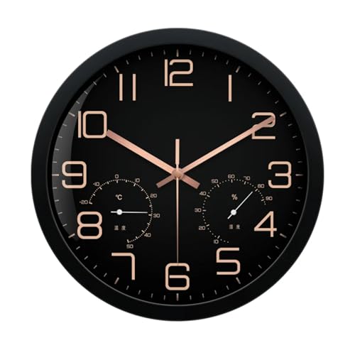 Reloj de pared moderno con temperatura integrada para solucionar el control del clima en el hogar 2