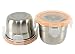 Mighty Hippo Round Stainless Steel Mini Container - 2 Pack Set - Spill and Leak Proof/Perfect for Salad Dressings - Dips - Sauces - Condiments - Baby Food and Snacks/Dishwasher Safe/Metal / 4 oz