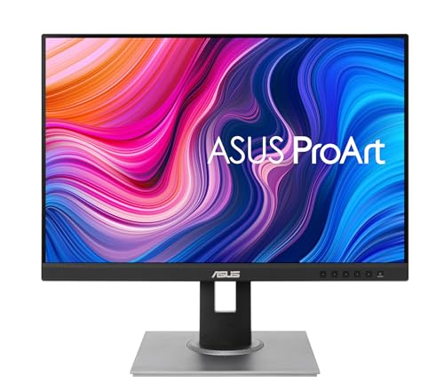 ASUS ProArt PA248QV - Ecran PC 24,1' WUXGA - Dalle IPS - 1920x1200-300cd/m² - Display Port, HDMI, VGA et 4X USB 3.0-100% sRGB - 100% Rec. 709 - △E 2 - Calman Verified - Garantie 5 Ans, Noir