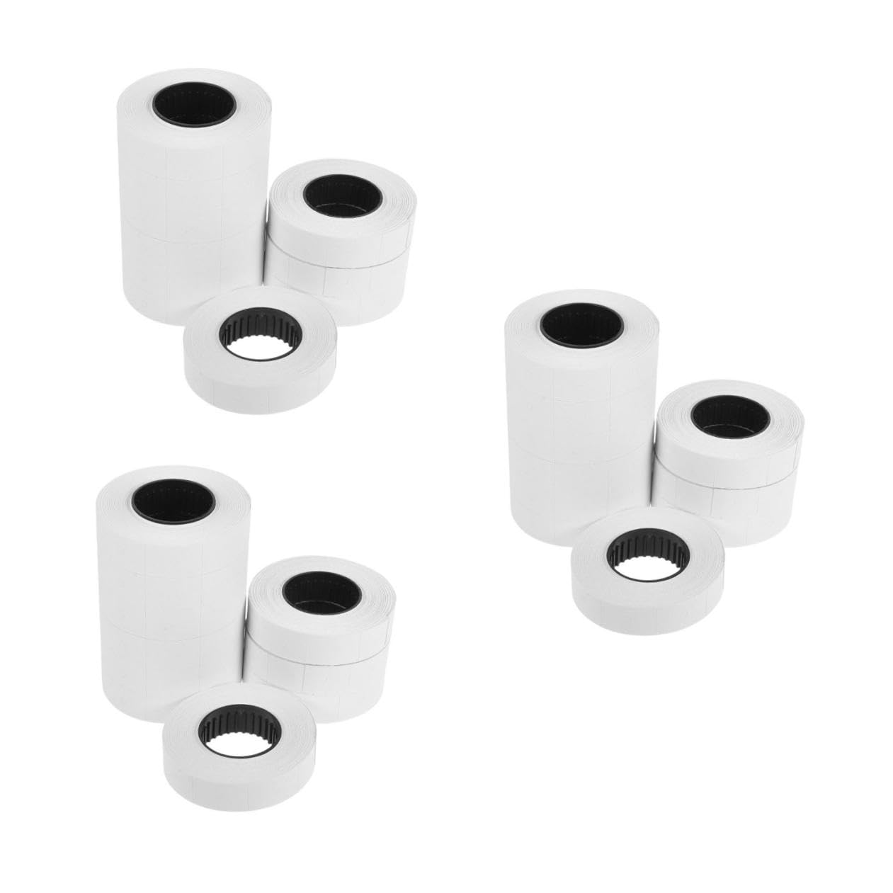 30 Rouleaux Étiquettes Prix Blanches pour Pistolet Étiqueteuse Série 6600 - Accessoires Papier Autocollant pour Marquage Prix Étiquettes par Rouleau Lot pour Organisation et