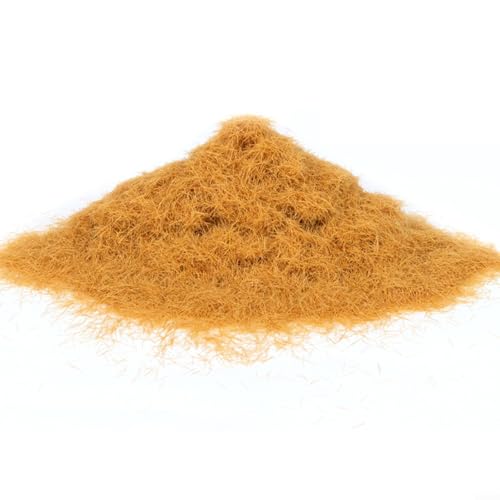 Matériau d'herbe statique pour la construction de paysages, longueur 5 mm, texture sèche morte dans un emballage de 120 g