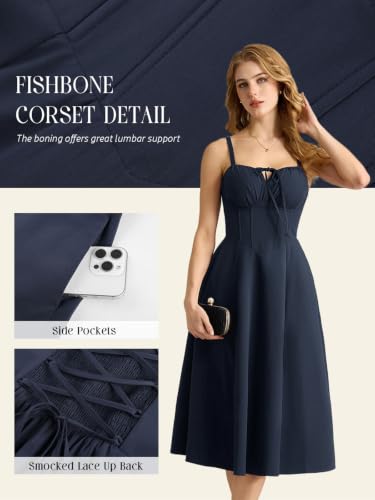 Scarlet Darkness Womens Corset Midi Dress - image 4