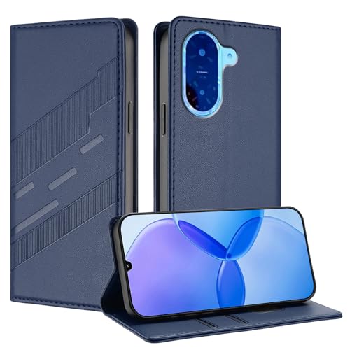 Cover Custodia Folio per Xiaomi Redmi A5 4G Premium Flip Antiurto Wallet Case con Supporto & Porta Carta. blu scuro pelle