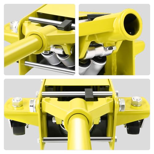 Image of PM PERFORMOTOR Low Profile Hydraulic Trolley Service /Floor Jack, 3 Ton (6000 lbs) Capacity, Lifting Range 3 inch-20 inch,Yellow,PM-TOL-FJ30-YL