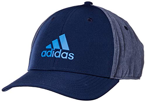 adidas Golf A-Stretch Heather Tour Hat, Collegiate Navy, One Size