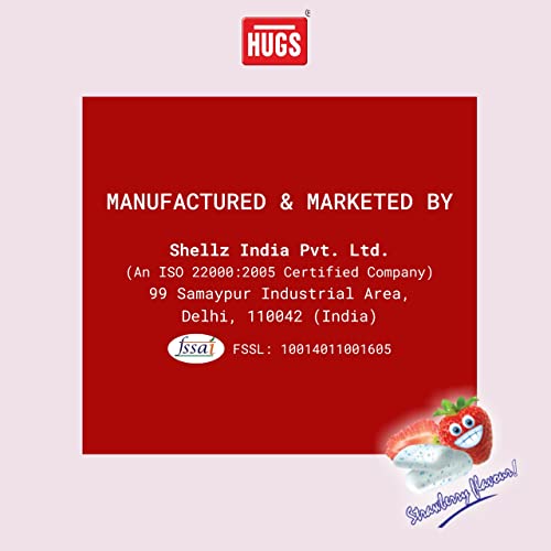 Image of Hugs Mint Chewing Gum Strawberry Flavour | Mint Mouth Freshener (30 pcs in a box)