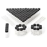 BKMAMLAB 5ml Clear Small Glass Vials 100pcs with Screw Caps(100pcs)