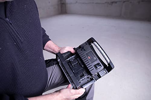 Brennenstuhl Professional Multi Battery LED Hybrid Baustrahler 6050 MH (60W, 6200lm, IP65, LED Baustrahler kompatibel mit 18V Akkus 11 verschiedener Hersteller, 5m, ohne Akku, Engineered in Germany)