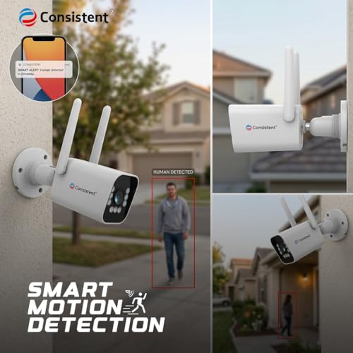 Image of Consistent 4G CCTV Outdoor Bullet Camera | STQC Certified | IP66 All Time Color | Night Vision Human Detection | Supports Upto 256GB Memory Card| Cloud Storage CCTV Camera.