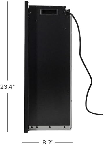 Vista 41 de Modern Ember Uptown - Kit de molduras para chimenea eléctrica, kit de 28 molduras para calentador eléctrico, insertos de chimenea eléctrica