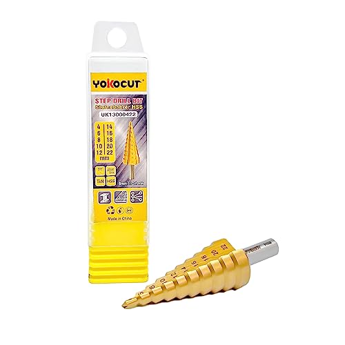 HSS Titanium Step Drill Bit 4-22MM for Metal