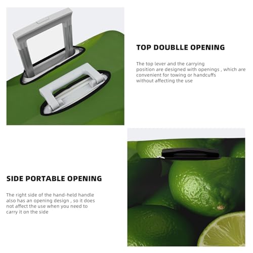 Travel Luggage Covers For Suitcase, Fresh Green Lime Elastic Suitcase Protector Washable Anti-Scratch Suitcase Baggage Cover Luggage Protector Fits 18-32 Inch Luggage4