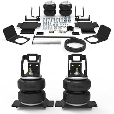 RETRUE Rear Air Bags Suspension Kit for 2005-2023 Toyota Tacoma Prerunner 2WD Tacoma 2WD/4WD Truck Towing, 5000 Lbs of Load Leveling Capacity, Replacement for Firestone 2407 Cover