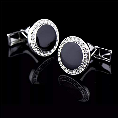 Image of S&W Wedding Cufflinks for Men Cuffs with Gift Box Business for Tuxedo Shirt