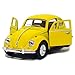 KiNSMART - 1967 Volkswagen Classic Beetle 5 Inch 1:32 Scale Die Cast Metal Model Toy (Yellow)