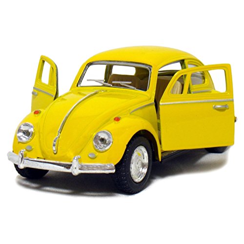 Kinsmart 1:32 Scale 1967 Volkswagen Classic Beetle Metal Car (Yellow)