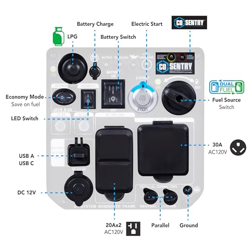 Pulsar 4000 Watt Dual Fuel RV Ready Inverter Generator with Remote Start - Image 7