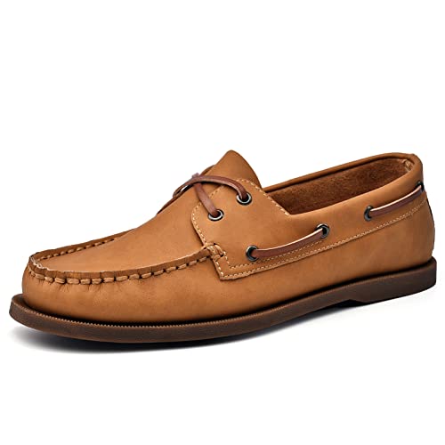Mens Boat Shoes Leather Casual Dress Shoes Classic Loafers2