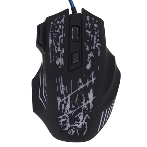 Topiky Spielemaus, 7 Tasten USB Kabelgebundene optische Spielemaus Leichte Computermäuse Für PC-Spiele für 7/8/10 / XP für Vista für Linux für Mac