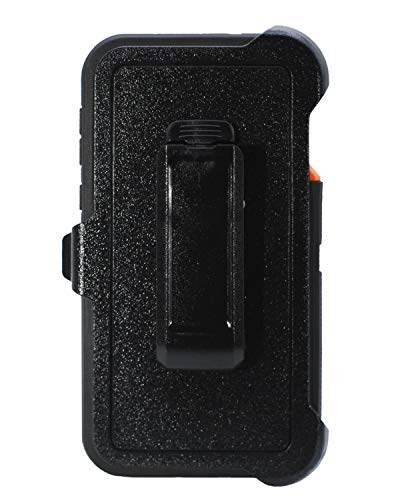 Wallskin Case For Galaxy S10E (5.8") Heavy Duty Full Body Military Grade Drop Protection Carrying Cover Holder | Holster For Men Belt With Clip Stand – Camouflage/Orange #TOP4