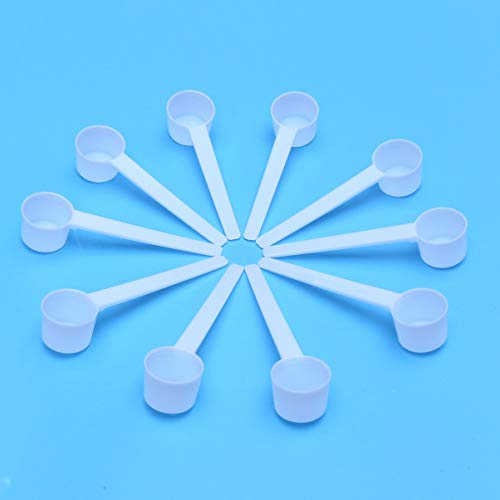 Cabilock 100 peças de colher de café de plástico Espresso colher de mesa para chá, café, leite em pó