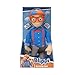 Blippi Bendable Plush Doll, 16” Tall Featuring SFX - Squeeze The Belly to Hear Classic catchphrases - Fun, Educational Toys for Babies, Toddlers, and Young Kids
