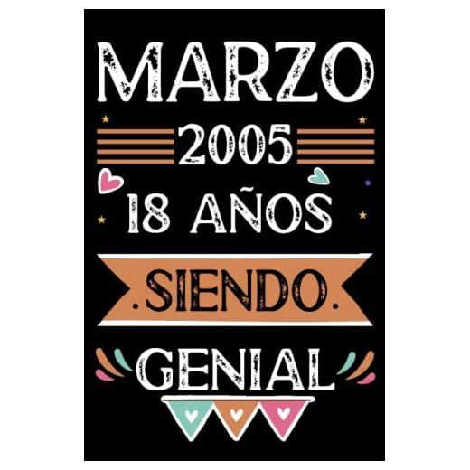 CUADERNO, Marzo 2005, 18 Años Siendo Genial: Libro de visitas, cuaderno, 110 páginas de felicitaciones, idea de regalo, regalo Para la esposa, novia, mujer, La madre