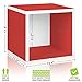 Way Basics Eco Stackable Storage Cube, Cubby Organizer (Tool-Free Assembly and Uniquely Crafted from Sustainable Non Toxic zBoard paperboard), Red