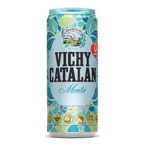Vichy Catalan Mint Flavoured Naturally Sparkling Water Can 330ml (Pack of 6) Cover