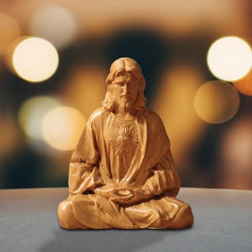 Estatua Jesús Meditando Decoración Religiosa 10 cm miniatura 5