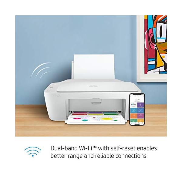 HP DeskJet 2752 All-in-One Color Inkjet Printer Scanner and Copy with Mobile Printing, Wireless Printers for Home and Office, Instant Ink Ready, Dual-Band WiFi, 8RK11A (Renewed) - Image 3